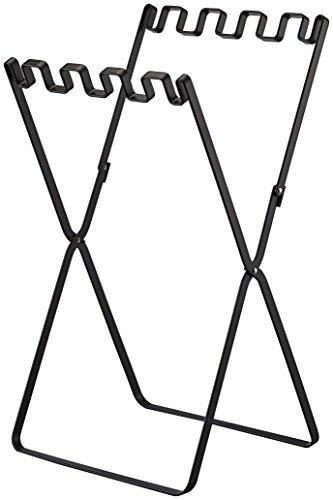 YAMAZAKI 7909 TOWER Foldable Plastic Bag Holder, white, Steel, 33 x 31 x 60 cm