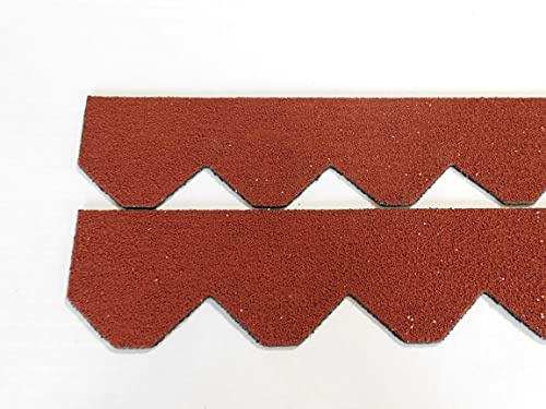 3 Sets Dachschindeln Schiefer (55 mm) rot 1,65 m² Manufaktur Martinshof Minidachschindeln, Schindelstreifen, Dachdeckung hergestellt in der Werkstatt für behinderte Menschen