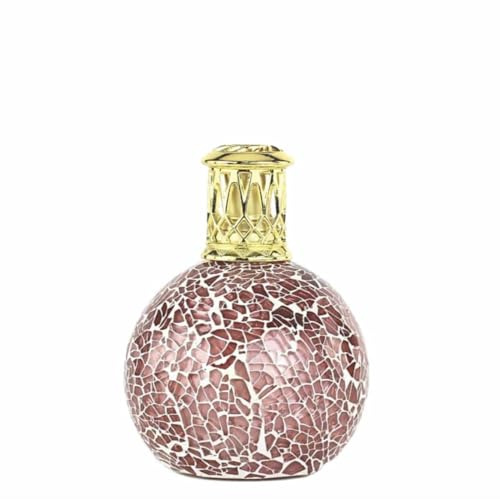 ASHLEIGH & BURWOOD | Fragrance Lamp -Just Peachy | Small | 30-40 Minutes Burn Time| Hand Crafted | Coral Glass