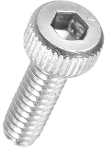 Kozelo 100 Stück Zylinderschrauben mit Innensechskant M2-0.4 x 6mm Silber | 304 Edelstahl, Vollgewinde Innensechskant Antrieb, Für Elektromotor 3D-Druck Lüfter Motorenaustausch
