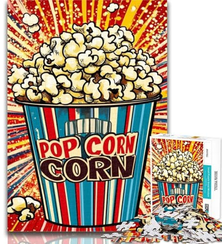 Teenager Jigsaw Popcorn 1000 Piece Jigsaw Puzzles for Teenagers Gifts,Toy Intellectual Game Artists Collection, Fine Art 26x38cm