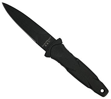 Smith & Wesson Erwachsene H.R.T. Stiefeldolch Messer, schwarz, 19 cm
