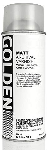 Golden Archival Varnish Spray, 10 Oz, Matte