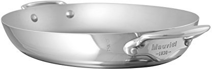 Mauviel 5234.35 M'Cook Oval Pan 35CM Cast SS Hdl, 35 x 23, Stainless Steel