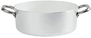 Pentole Agnelli PCMX0430 Casseruola Alta in Alluminio con 2 Maniglie, Inox, 30 cm