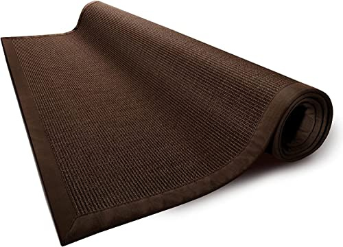 Floordirekt 100% Reiner Sisal Teppich Amazonas mit Bordüre in verschiedenen Größen (200 x 290 cm)