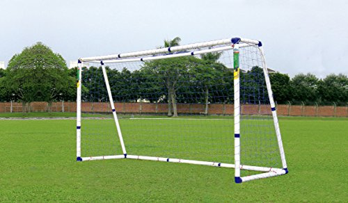 Outdoor Play | Profi Vario Fußballtor 2,4m x 1,8m oder 3,6m x 1,8m cm mit Zwei Netzen, Stabil Wetterfest