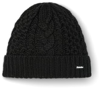 Eisbär Mütze Damen Afratos - Merino Wollmütze für Frauen mit Fleece schützt vor Kälte und Wind - Strickmütze mit Umschlag Beanie mit Zopfmuster Bequeme Haube für Immer