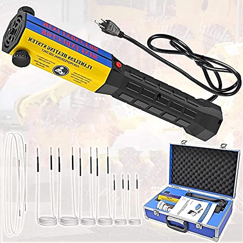 YNITJH Tragbares Handheld Induktionsheizung Flameless Kfz Werkzeug,1000w Magnetische Induktion SheizgeräT Kit,mit Led-Licht,zum Zubehörzum Schrauben,Heizen und Ausschalten,220V