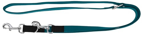 Kerbl Pet Miami Plus, Führleine Petrol doppelt 25mm/200cm