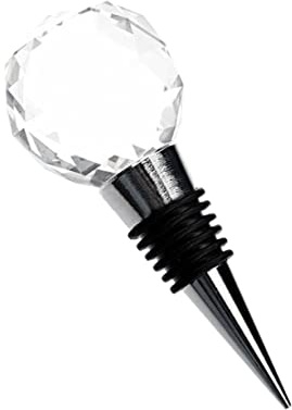 Diamond Crystal Ball Wine Beverage Bottle Stopper Metal Bar Accessories Wine Bottle Sealer Saver, Indoor and Outdoor Home Decoration Supplies
