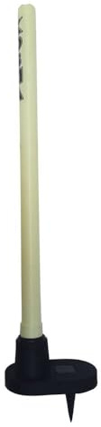 Kosma Cricket-Trainings-Zielstumpf aus Kunststoff mit schwerer Gummi-Basis, Cricket-Ziel-Wicket mit robustem Gummi-Ständer, Cricket-Bowling- und Feldtraining, elfenbeinfarben, 68,6 cm Wicket