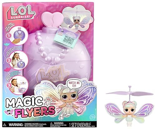 L.O.L. Surprise! Magic Flyers - Sweetie Fly - Handgesteuerte fliegende Puppe - Sammlerpuppe mit Touch-Flasche zum Auspacken - Ideal für Mädchen ab 6 Jahren