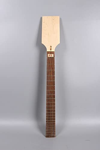 Yinfente E-Gitarrenhals, 24 Bünde, 76,2 cm, Ahorn-Palisander-Griffbrett, Bariton-Gitarrenhälse, Paddelkopf, DIY, lange Skala