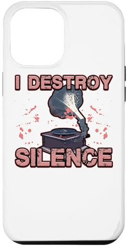 Custodia per iPhone 14 Plus Grammofono giradischi I Destroy Silence Disturbance