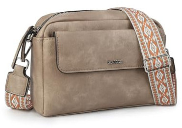 Gladdon sac bandouliere femme, petit sacoche femme bandoulière, sac à main en cuir léger et imperméable avec bandoulière amovible pour un usage quotidien