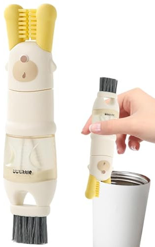 Raxove Brush for Bottle Cleaning,Cup Cleaner Brush Bottle Brush - Cup Scrubber Brush 5-in-1, Cup Washer Brush Water Bottle Cleaner Brush, Crevice Cleaning Brushes