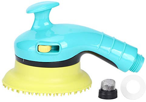 plplaaoo Pet Independent Switch Bathing Nozzle Massage Shower Head Cleaning Supplies for Cats Dogs, Independent Switch, Elastic Rubber Head, Bath and Massage, Essential for Pet Bath,