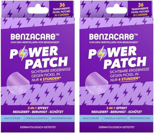 Benzacare Power Patch gegen Pickel 2 x 36 Pflaster