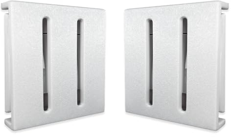Decoralin Abdeckung für Lichtschalter und Steckdosen – Kindersicherung & Schutz für Senioren – Werkzeuglose Montage mit Klebeband – Erweiterbar für Doppel- und Dreifachschalter – Farbe Weiß (2 Stück)