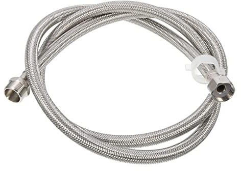 NUOBESTY Stainless Steel Washing Machine Hose Flexible Braided Water Supply Line Extension Thread Durable Easy to Install for Performance