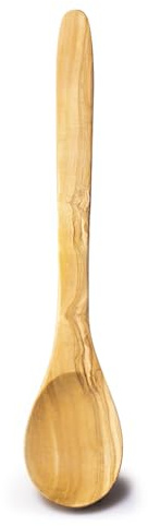 Cucharón grande de madera de olivo, cuchara de cocina artesanal, utensilio multiusos para condimentos y especias, estilo vintage, pieza única en bruto