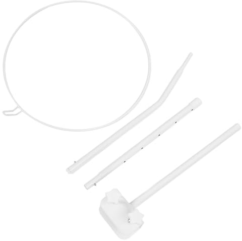 Fdit Modernes Design für den Betthimmel mit Klammern, Höhenverstellbares Babybettzubehör, Eisenkonstruktion, Geeignet für Babybetten oder Stubenwagen