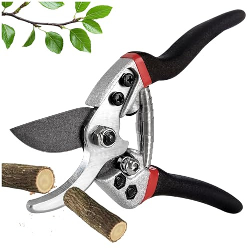 Trädgårdssax, 35 mm skärdiameter trädsax med SK-5 stål halkfritt handtag och säkringsspärr, bypass-trädgårdssax, trädgårdsredskap för växter, blommor, häckar och grenar
