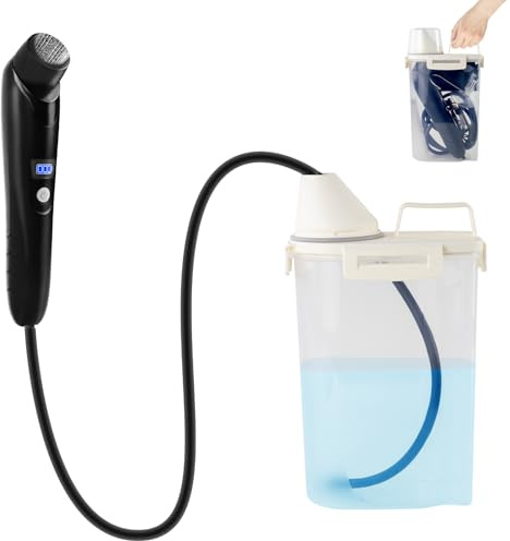 Portable Electric Bidet Sprayer, 2600mAh Rechargeable Handheld Bidet for Travel | Toilet | Personal Care | Postpartum | Hygiene Cleaning | Baby Care, 2.5L Water Container, 4ft Hose, Hook& Storage Bag