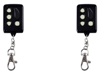HWIREUIGT Remocon 2 telecomandi universali per garage, 433 MHz, RMC555, 250 – 450 MHz, regolazione duplicatore di per RMC888