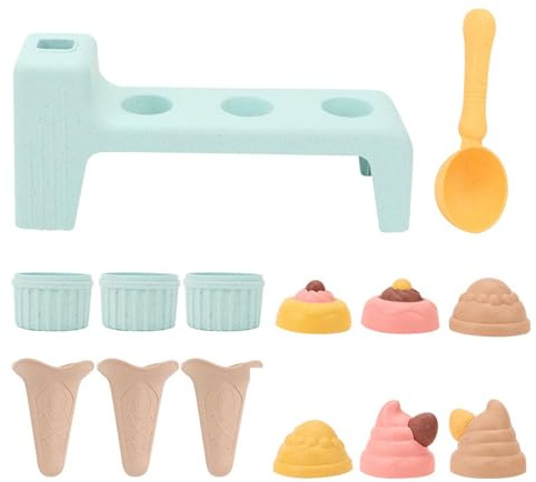 Generisch Juego de 10 moldes de para helados, juguetes para niños a partir de 3 años, juego de para construcción de castillos, para exteriores, verano, diversión, piscina, parque infantil