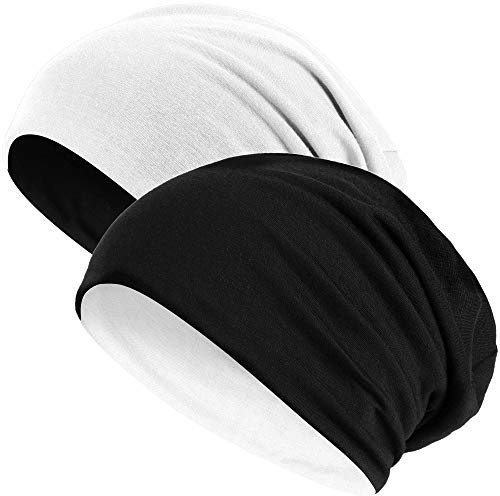 Hatstar Wende-Beanie für Damen & Herren, einfarbig oder zweifarbig, Outdoor Slouch Beanie, Fahrradmütze aus Baumwoll-Mix, One Size, atmungsaktive Laufmütze, Bequeme Übergangsmütze für Sommer