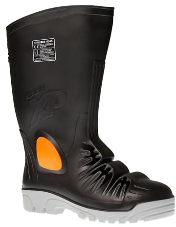 Portwest FD85BKR48 Metatarsal S5 Safety Wellington, normal, storlek: 48, svart