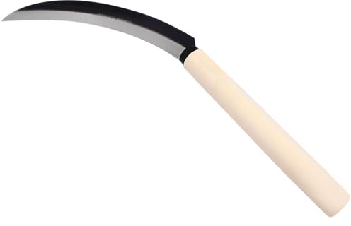 Zenport K205NS 6.5 in. Blade Harvest Knife Weeding Sickle Berry Lavender Vegetable Landscape, Wood