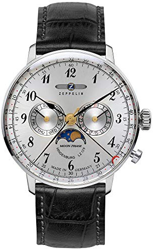 Zeppelin Herrenuhr mit Mondphase 7036-1