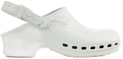 REPOSA Complete - Zoccoli Sanitari Donna e Uomo in Gomma SEBS Senza Lattice, Ciabatte Sanitarie Anatomiche con Laccetto Regolabile, Scarpe Sanitarie Infermieri Sterilizzabili, Antishock e Traspiranti