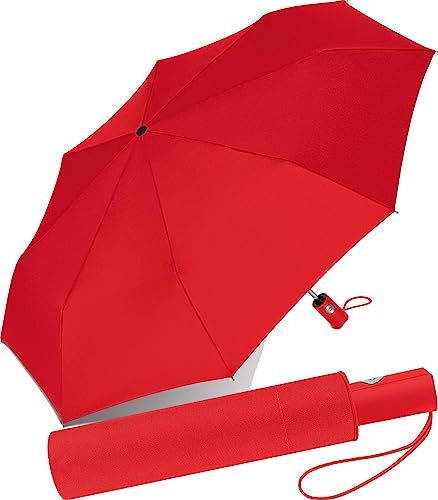 RS-Mini Vollautomatik-Taschenschirm für Damen und Herren Auf-Zu-Automatik - rot