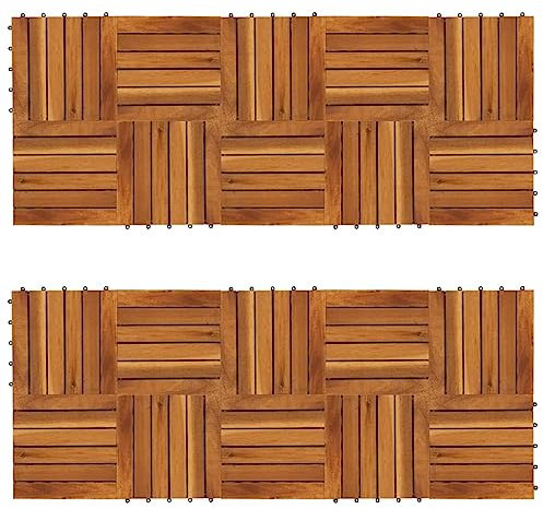 VidaXL Balkongplattor med Vertikal Design Balkongtrall Trätrall Golvtrall Golvplattor Trallgolv Altanplattor Altangolv Altantrall Balkonggolv Trall Akaciaträ