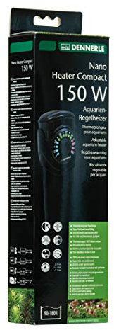 Dennerle 5691 Nano Heater Compact 150 Watt | Regel-Heizer für Aquarien von 90-180 Liter
