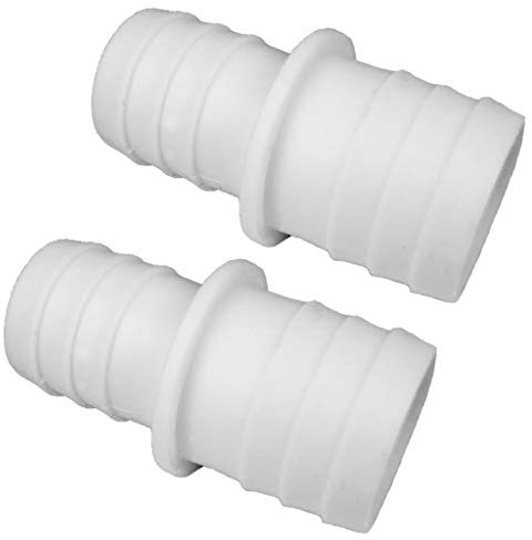 well2wellness 2 x Pool Schlauchverbinder gerippt 32-38mm / Schlauchadapter 32-38 mm