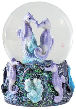 Water Globe - Seepferdchen von Deluxebase. Seepferdchen Schneekugel mit Harzfigur und geformter Basis. Tolle Wohndekoration, Ornamente und Geschenke.