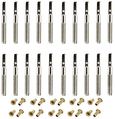 Jiayouy Stimmnadelnägel mit Messingnieten, 40 mm, für kleine Harfe, Saiteninstrumente, 20 Stück