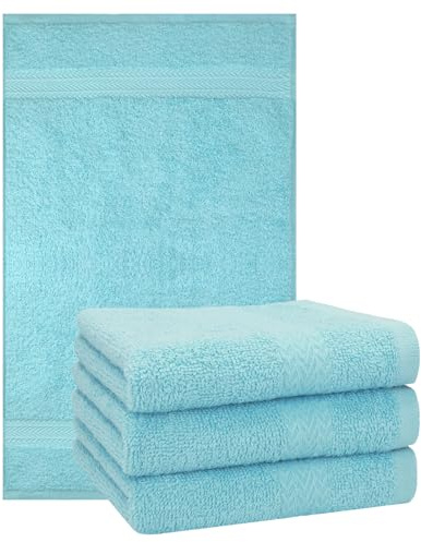 Betz Premium Handtuch Set 4-teilig – 4× Handtücher 50×100 cm, 100% Baumwolle 470 g/m², weich & saugstark, Oeko-TEX® Farbe Ocean