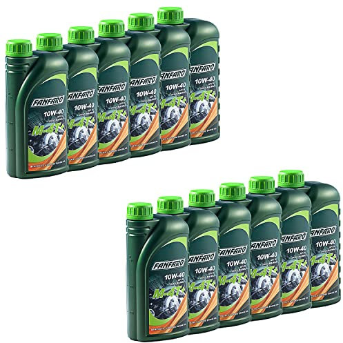 Motoröl FANFARO M-4T+ 10W-40 API SL Motorrad 12 X 1 Liter