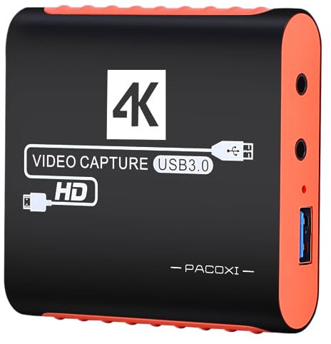 Scheda di acquisizione per Nintendo Switch con 4K Pass-Through, USB3.0 1080P 60FPS HDMI Video Cam Link Game Capture per Streaming, funziona con Xbox PS4 PS5 PC DSLR per OBS Twitch trasmissione e