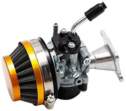 Hoypeyfiy 2-Takt Vergaser Luftfilter Ansaugdichtungssatz Vergaser Ersatz für 47cc 49cc Pocket Bike ATV (gelb - 47cc 49cc)