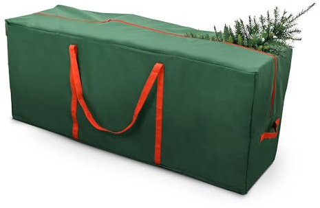 Keplin Christmas Tree & Wrapping Paper Storage Bag, Decoration Storage with Carry Straps,Tree Bag 9ft Trees, Christmas Bag, Gift Wrap Organizer, Tags & Ribbons Holder