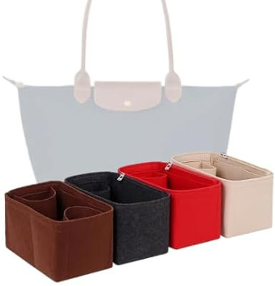 LinerLink Taschen-Organizer für Longchamp Le Pliage, originelle kleine Tasche, 28 x 26,5 x 15,5 cm, handgefertigter Tascheneinsatz, 2 mm Filztascheneinsatz, Damenhandtaschenformer
