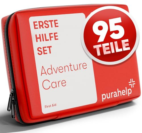 Erste Hilfe Set Outdoor - Kompakt & Leicht - 95 Teile für Wandern, Outdoor, Camping, Fahrrad - Reiseapotheke Erste Hilfe Set Outdoor Erste Hilfe Set Kinder Erste Hilfe Set Fahrrad