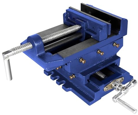 CETIVENO 6 Cross Slide Vise Drill Press Milling Vises, X-Y Compound Bench Mount Clamp Machine Vice Holder Clamping Tool for CNC Woodworking 2 way